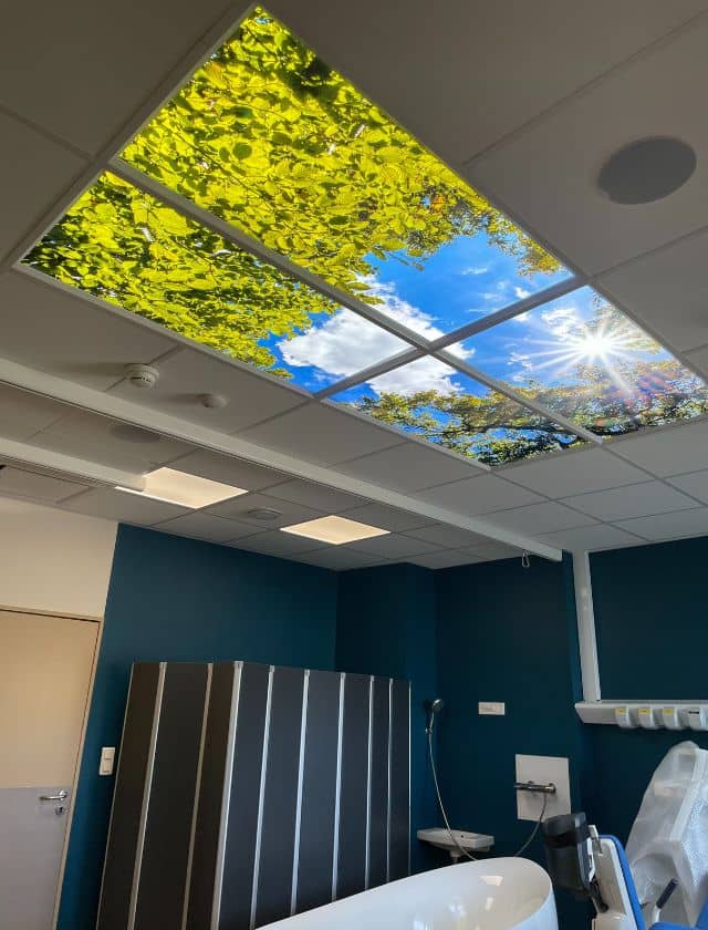 Plafonds Trompe-l'œil LED - Installation au CHU d’Alès 4 CHU Ales 2